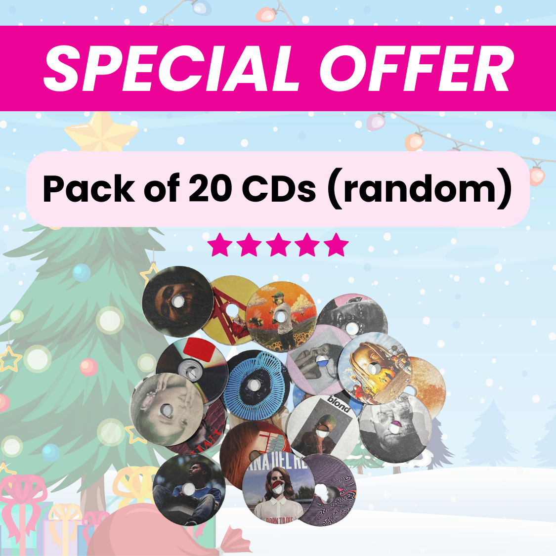 Pack of 20 CDs (random)