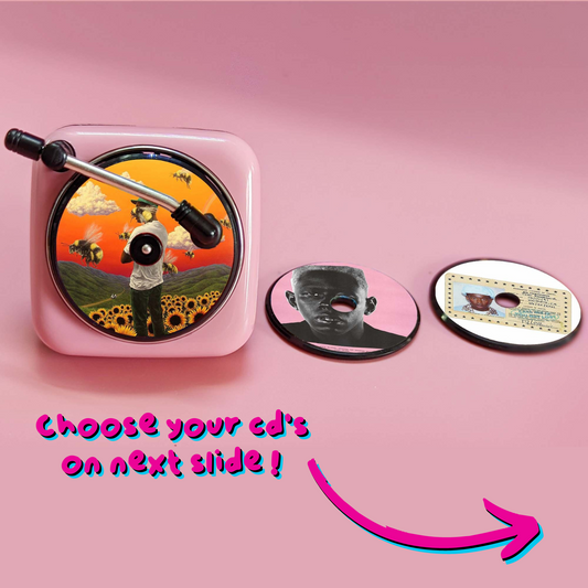 Pink Turntable + CD Bundle